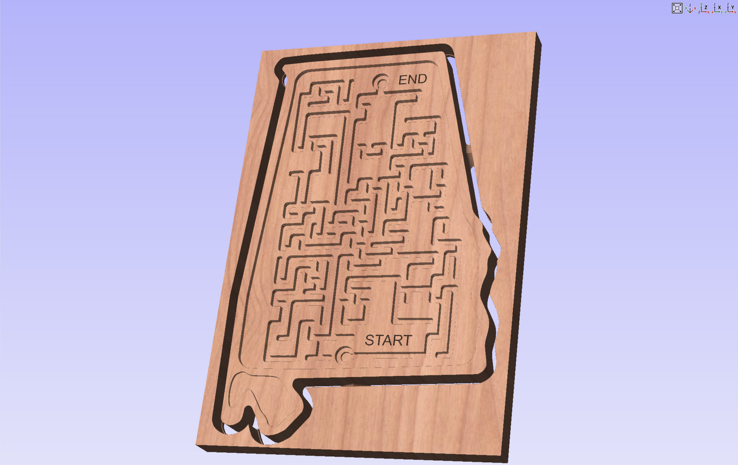 CNC File - Alabama Puzzle