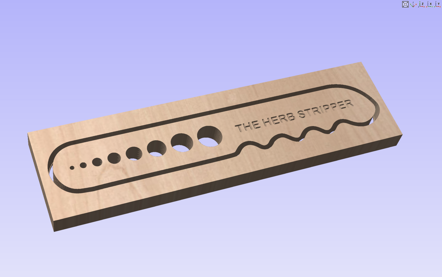 CNC File - Herb Stripper